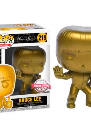 Bruce Lee : Bruce Lee w/ Nunchaku (Enter the Dragon) (Gold) Exc.