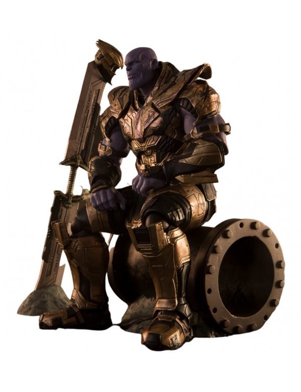 Tamashii Nations : Marvel : Avengers Endgame : Thanos (Canto superior esquerdo da caixa com um toque)