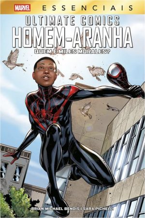 MAR1257.jpg * Pré-Venda * Ultimate Comics : Homem-Aranha : Quem é Miles Morales (Marvel Essenciais)